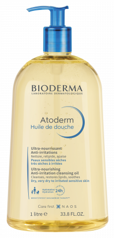 Фотографија на производот BIODERMA, Atoderm huile de Douche 1L, масло за туширање за сува кожа