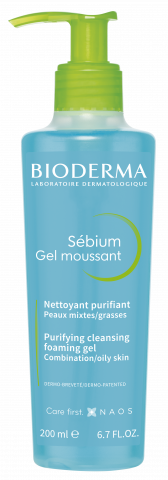 Фотографија на производот BIODERMA, Sebium Gel moussant F200ml, пенест гел за хигиена на мрсна кожа