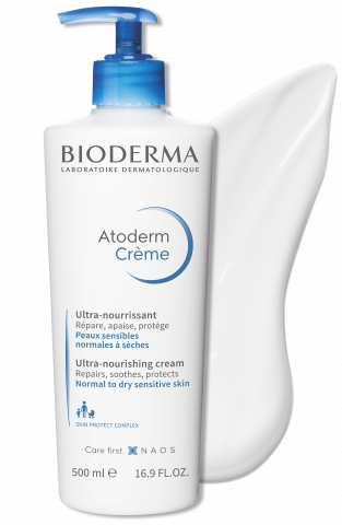 Фотографија на  BIODERMA производот, Atoderm Creme F500ml,  хидратантен крем за сува кожа